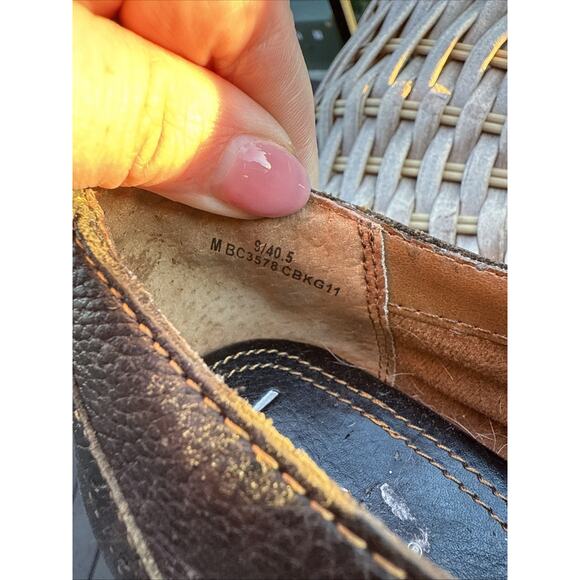 BOC Born Concept Casual Ankle Bootie Women 9 US 40.5 EU 3"Heel Black Leather - Picture 8 of 16